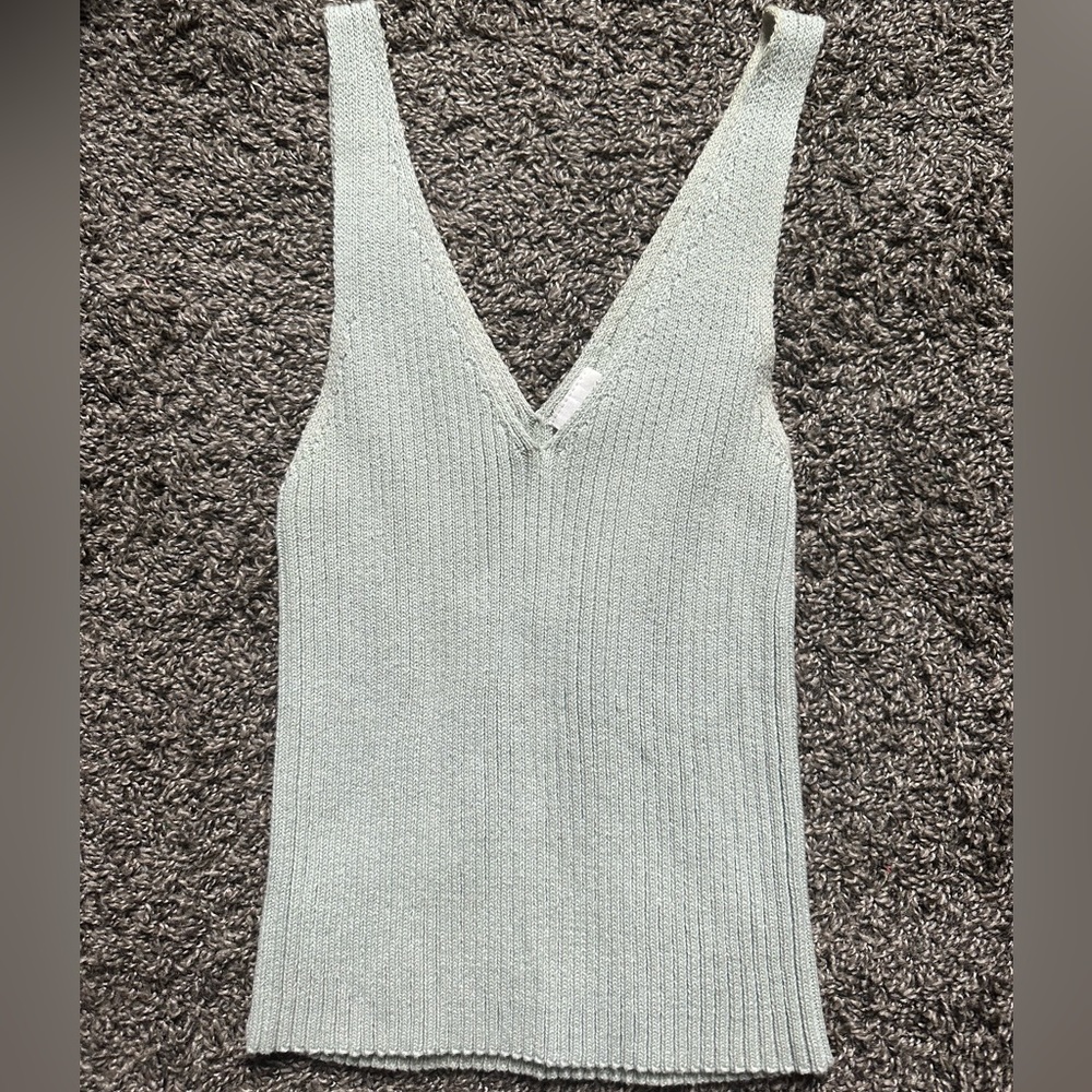 light green tank top